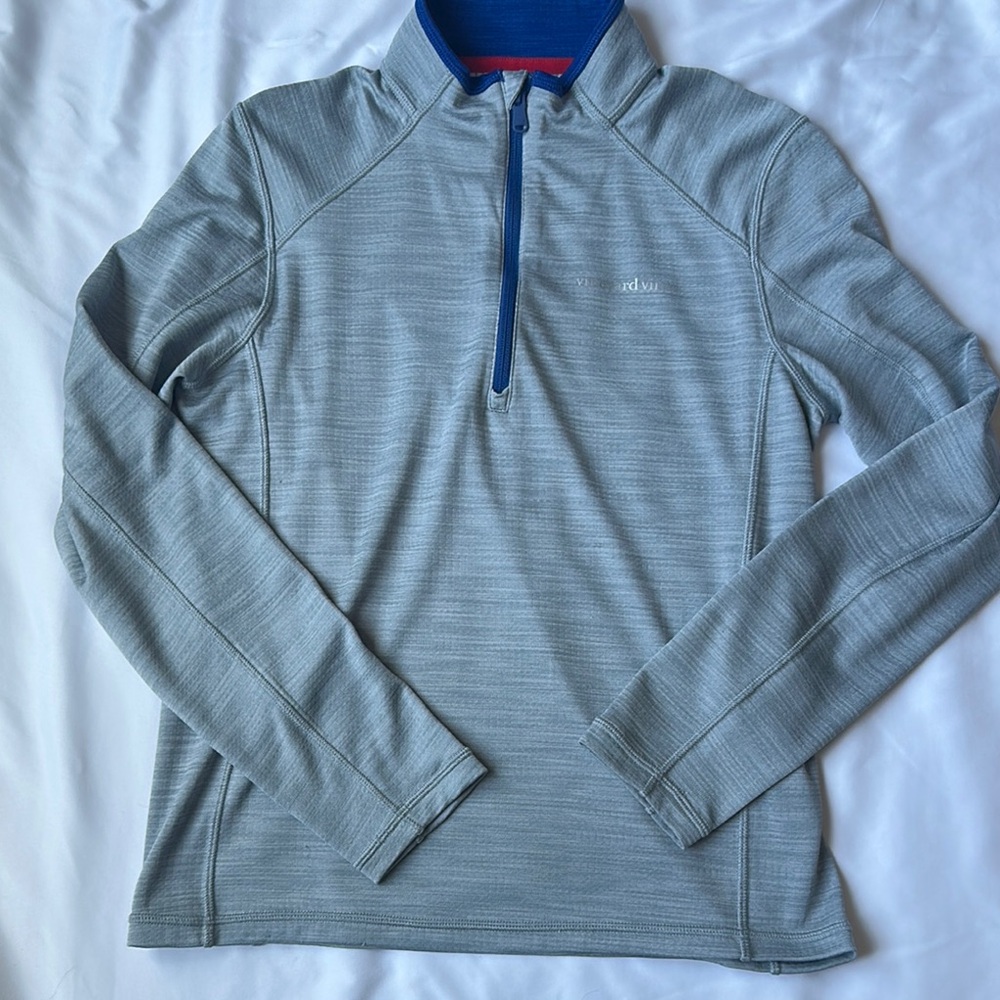 Vineyard Vines Gray Quarter-Zip Performance Pullover